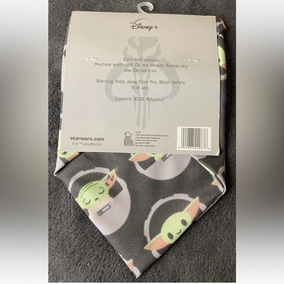 Star Wars The Mandalorian The Child NEW 2 Pack Bandanas Baby Yoda Grogu - Picture 2 of 4